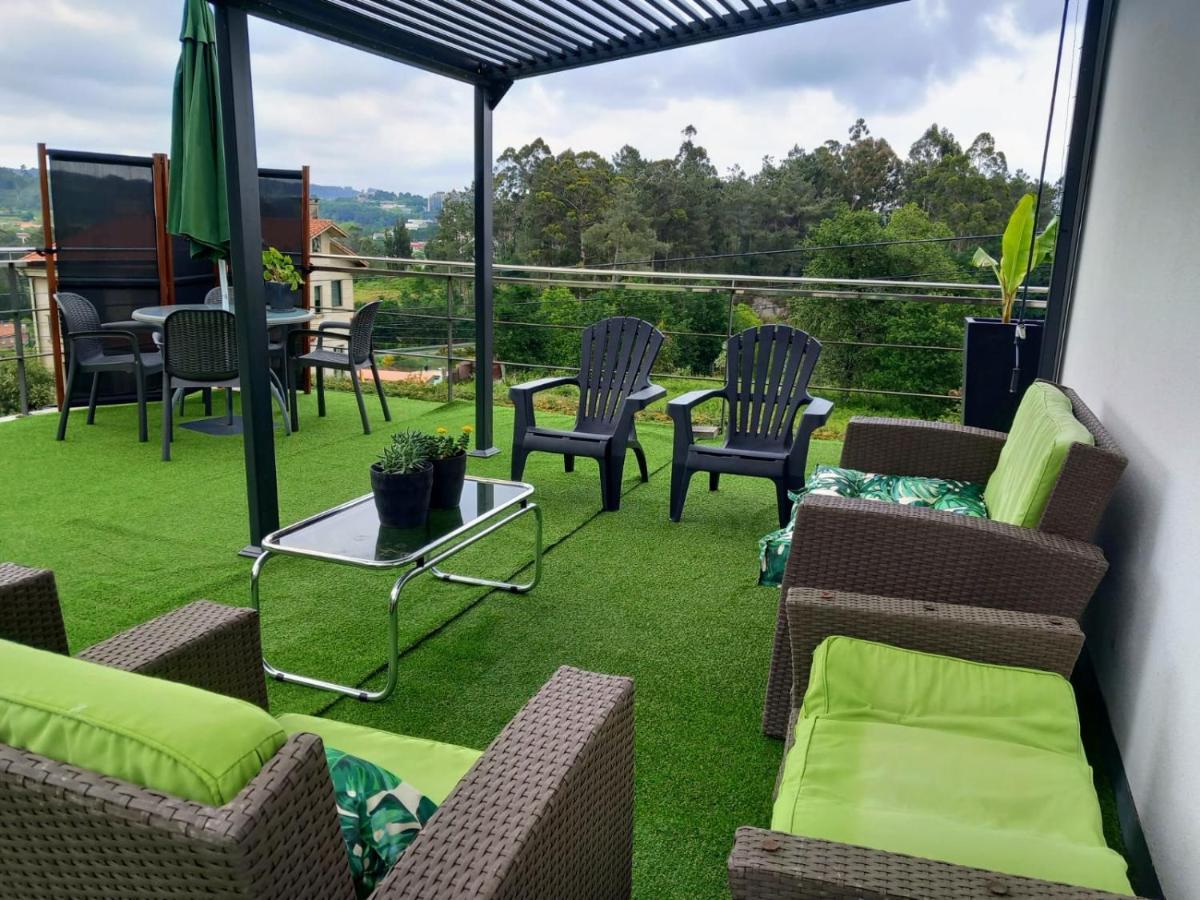 Appartamento Casa Rocha Velha Con Terraza Y Piscina Particular San Giacomo di Compostella Esterno foto